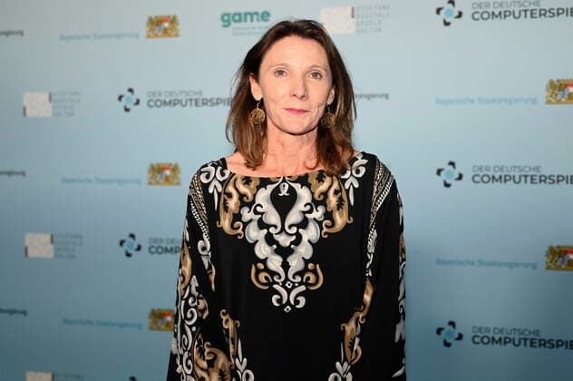 Odile Limpach bei der Verleihung des Deutschen Computerspielpreises 2022 in der TonHalle. München, 31.03.2022