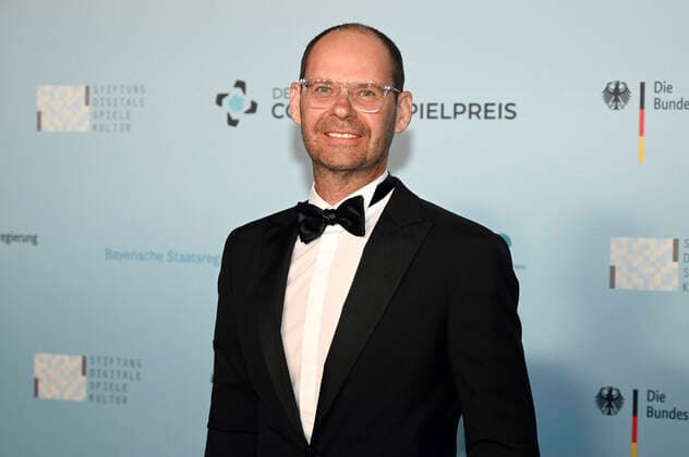 Jörg Adami bei der Verleihung des Deutschen Computerspielpreises 2022 in der TonHalle. München, 31.03.2022
