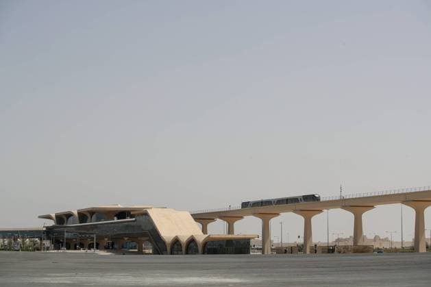 PXL_Qatar metro line Photo of 300-kilometer Doha Metro serves the Greater Doha area and provides connections to city centers, major shopping areas and residential areas taken on 31. March, 2022. The metro, which was built on the outskirts of the city, is underground in the central part of Doha. It consists of four lines and 100 stations: Red, Gold, Green and Blue. The red line connects the international airport with West Bay in central Doha. Qatar s network of railway systems will be completed before the opening of the 2022 FIFA World Cup. Photo: Igor Kralj nordphoto GmbH PIXSELL *** Local Caption *** *** PXL Qatar metro line Photo of 300 kilometer Doha Metro serves the Greater Doha area and provides connections to city centers, major nordphoto GmbHxPIXSELL nph00017