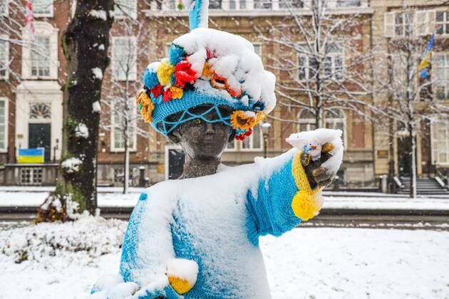 News Themen der Woche KW13 News Bilder des Tages 2022-04-01 08:02:04 The Hague, April 1, 2022. The city center of The Hague is covered with a layer of snow in the early morning of April 1. ANP Hollandse Hoogte Sandra Uittenbogaart netherlands out - belgium out *** 2022 04 01 08 02 04 The Hague, April 1, 2022 The city center of The Hague is covered with a layer of snow in the early morning of April 1 ANP Hollandse Hoogte Sandra Uittenbogaart netherlands out belgium out  Copyright: xx x446417612x originalFilename: 446417612.jpg