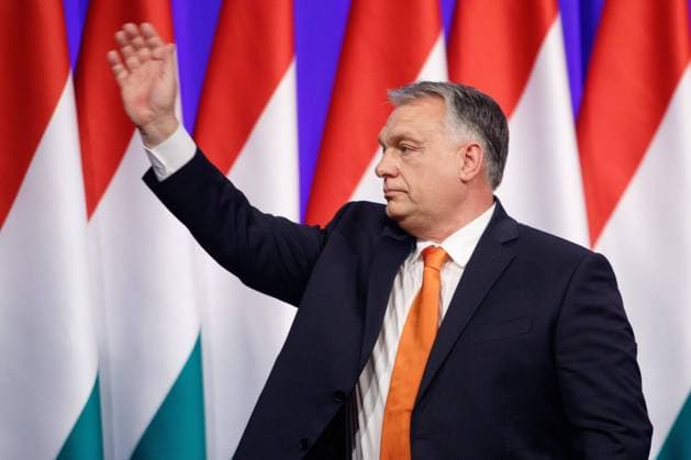 Parliamentary elections Orban, Budapest, Hungary UNGARN, 01.04.2022, Budapest. Parlamentswahl am 3. April: MP Viktor Orban bei seiner Rede zur Lage der Nation unter dem Fidesz-Wahlkampfmotto, Wir schreiten voran, nicht zurueck! Parliamentary elections on April 3: PM Viktor Orban during his state of the nation address featuring the Fidesz campaign slogan, We strive forward, not backwards! Â *** Parliamentary elections Orban, Budapest, Hungary HUNGARY, 01 04 2022, Budapest Parliamentary elections on April 3 MP Viktor Orban during his state of the nation address featuring the Fidesz campaign slogan, We strive forward, not backwards Â Copyright: SzilardxVörös EST&OST Voros22021210