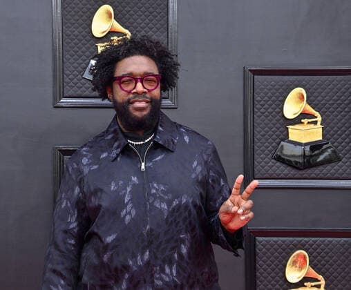 Ahmir Questlove Thompson arrives for the 64th annual Grammy Awards at the MGM Grand Garden Arena in Las Vegas, Nevada on Sunday, April 3, 2022.  LAV20220403189 JIMxRUYMEN