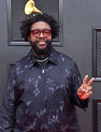 Ahmir Questlove Thompson arrives for the 64th annual Grammy Awards at the MGM Grand Garden Arena in Las Vegas, Nevada on Sunday, April 3, 2022.  LAV20220403190 JIMxRUYMEN