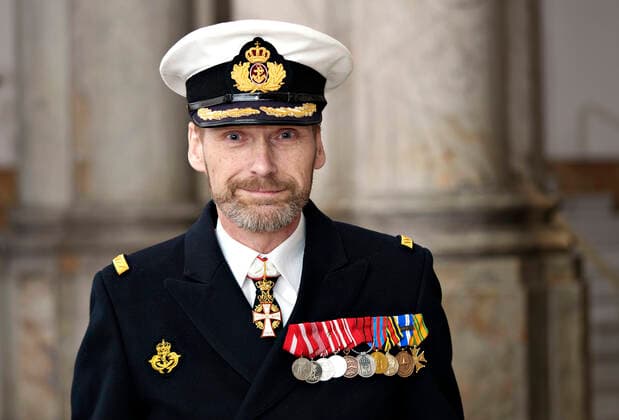 Kommandoer Anders Friis, Rungsted Kyst , takkede for Kommandoerkorset ved den Offentlige audiens paa Christiansborg Slot, mandag den 4. april 2022 , Copenhagen Copyright: KeldxNavntoft KeldxNavntoftx COP10552 spdk20220404-145340-L