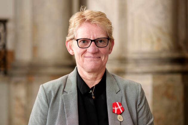 Site Planner hos Arla Foods amba, Esbjerg Mejeri Loa Bente Nielsen, Esbjerg, .takkede for Beloenningsmedaljen ved den Offentlige audiens paa Christiansborg Slot, mandag den 4. april 2022 , Copenhagen Copyright: KeldxNavntoft KeldxNavntoftx COP10552 spdk20220404-145526-L