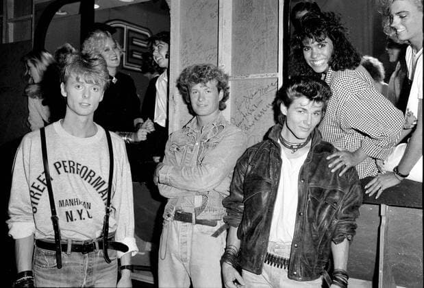 Ah Ha on American Bandstand at ABC studios Hollywood, 1985 at ABC studios Hollywood, 1985 Copyright: xRonxWolfsonx xMediaPunchx