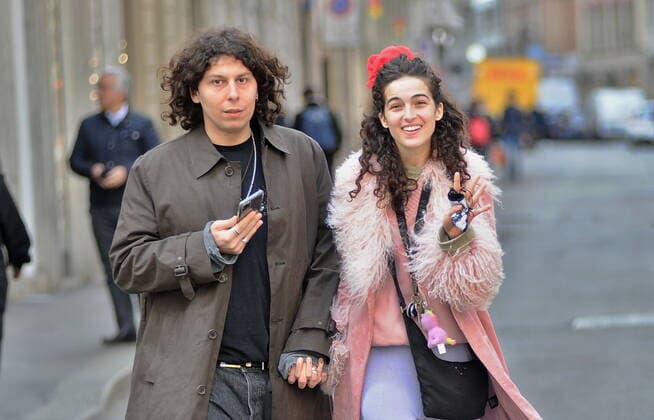 Entertainment Bilder des Tages Milan, 04-04-2022 Chiara Scelsi, the famous model who works for several prestigious brands and the muse of Dolce & Gabbana, surprised walking through the streets of the center with her boyfriend Gianmaria Coccoluto, son of the famous DJ Claudio who died a year ago.  Copyright: xMimmoxCarrierox xipa-agency.netx xMIMMOxCARRIEROx