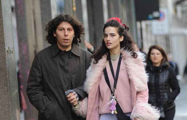 Milan, 04-04-2022 Chiara Scelsi, the famous model who works for several prestigious brands and Dolce & Gabbana s muse, surprised walking through the streets of the center with her boyfriend Gianmaria Coccoluto, son of the famous DJ Claudio who died a year ago.  Copyright: xMimmoxCarrierox xipa-agency.netx xMIMMOxCARRIEROx