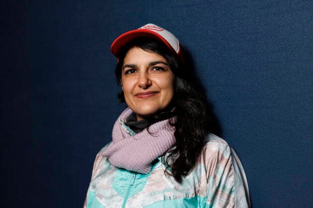 Schauspielerin Javeh Asefdjah nach der Entgegennahme des choices-Publikumpreis für Nico von Eline Gehring bei der feierlichen Preisverleihung des IFFF Dortmund+Köln 2022 im Filmforum NRW. Köln, 03.04.2022 NRW Deutschland Copyright: xChristophxHardtx