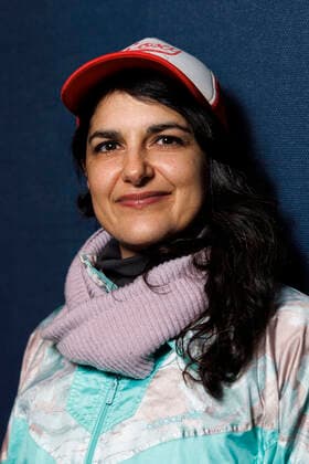 Schauspielerin Javeh Asefdjah nach der Entgegennahme des choices-Publikumpreis für Nico von Eline Gehring bei der feierlichen Preisverleihung des IFFF Dortmund+Köln 2022 im Filmforum NRW. Köln, 03.04.2022 NRW Deutschland Copyright: xChristophxHardtx