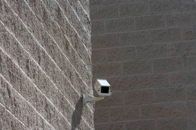 Security Camera On Wall , 10044602.jpg, nobody, outdoors, day, low angle view, single object, technology, building exterior, security, Security camera, surveillance, wall, corner, camera, observation,