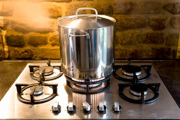 Pan On Stove , property released, , 10115540.jpg, Aluminum, Burner, Closeup, Cook, Cooking, Domestic, Facility, Fire, Flame, Gas, Germany, Heating, Home, Horizontal, Hot, House, Indoors, Interior, Iron, Kitchen, Koln, Modern, Nobody, Pan, Pot, Preparation, Preparing, Silver, Steel, Stove, Absence,