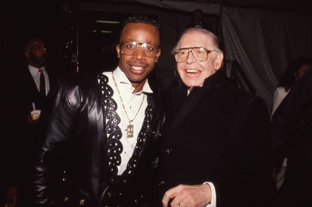 Milton Berle with M.C. Hammer Circa 1990 s Copyright: xRalphxDominguez MediaPunchx