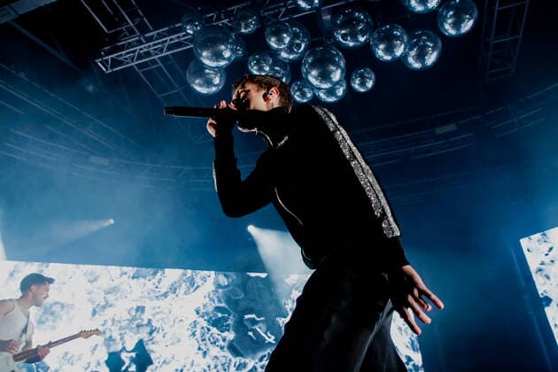 Italian singer and Sanremo 2022 winner Blanco in concert at Fabrique in Milan, Italy, on April 6 2022