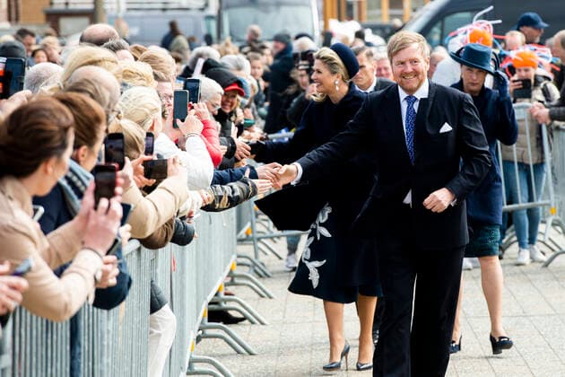 07-04-2022 Bollenstreek Queen Maxima and King Willem-Alexander visited Katwijk in the Dune and Bulb Region, Duin- en Bollenstreek. Â  Copyright: xPPEx