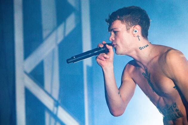 Italian singer and Sanremo 2022 winner Blanco in concert at Fabrique in Milan, Italy, on April 6 2022