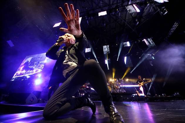 Music Concert Simple Minds Tour 2022 JIM KERR during the Simple Minds 40 years of hits tour 2022 at Resorts World Arena, Birmingham, United Kingdom on 7 April 2022. Birmingham Resorts World Arena United Kingdom Editorial use only , Copyright: xAndyxShawx PSI-15039-0014