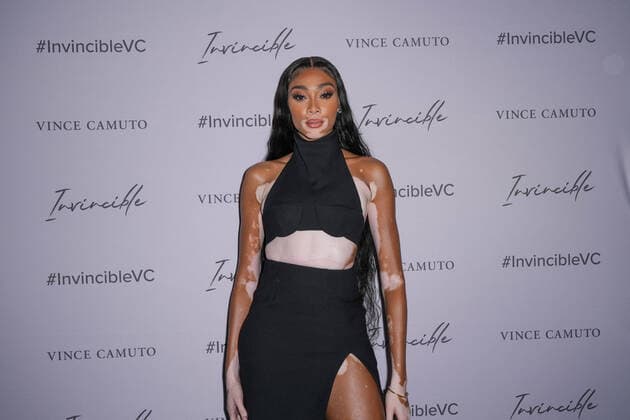 Bilder des Jahres 2022, Entertainment 04 April Entertainment Themen der Woche KW14 Entertainment Bilder des Tages Vince Camuto Spring 2022 Invincible Pop-up Event Winnie Harlow and Nina Agdal attends Vince Camuto Spring 2022 Invincible Pop-up Event New York United States  Copyright: xJohnxNacionx originalFilename: nacion-vincecam220407_npbfm.jpg