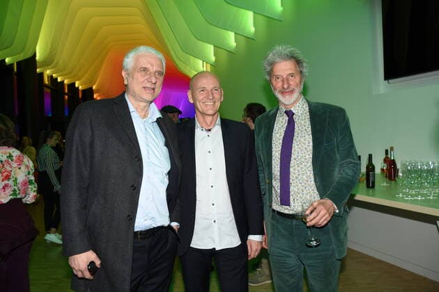 Udo Wachtveitl Schauspieler Christian Reichart Veranstalte Rufus Beck Schauspieler Muenchen 07.04.2022 Showpalast-Cinema in Concert-Ensemble-Deutschen Filmorchester Babelsberg, Muenchen