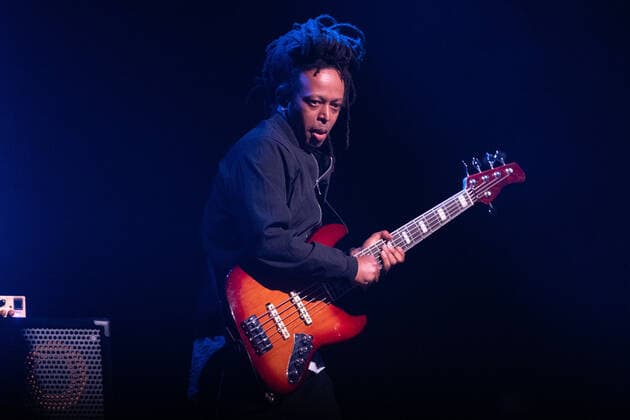 Cory Wong - 2022 Fall Tour - Concerts Bass player in Cory Wong 2022 European tour during the Music Concert Cory Wong - 2022 Fall Tour on aprile 07, 2022 at the Gran Teatro Morato in Brescia, Italy Brescia Italy  Copyright: xRobertoxTommasinix originalFilename: livemedia-corywong220407_npKwT.jpg