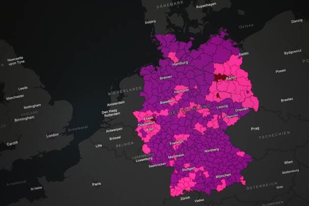 Dashboard des RKI, die 7-Tage-Inzidenz liegt nun bei 1141,8 7-Tage-Inzidenz, Dashboard des RKI auf einem Monitor am 09.04.2022 in Siegen Deutschland.