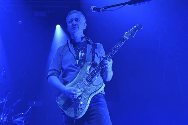 Max Casacci dei Subsonica durante il Concerto Microchip Temporale Tour 2022, 8 Aprile 2022, Atlantico, Roma, Italia.