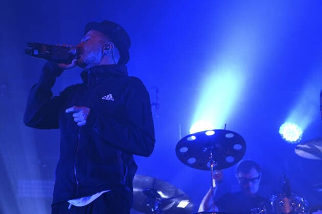 Samuel dei Subsonica durante il Concerto Microchip Temporale Tour 2022, 8 Aprile 2022, Atlantico, Roma, Italia.