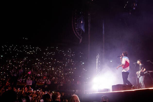 Louis Tomlinson In Concert Former One Direction singer Louis Tomlinson performs live at Mediolanum Forum in Milano, Italy, on April 10, 2022 Milan Italy  Copyright: xMairoxCinquettix originalFilename: cinquetti-louistom220410_npisp.jpg