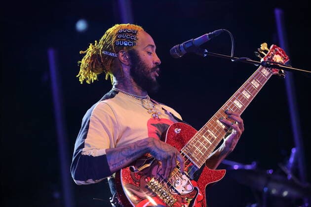 Stephen Lee Bruner alias Thundercat bei einem Konzert im Astra Kulturhaus in Berlin, 10. April 2022. Thundercat Konzert Berlin