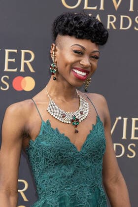 The 2022 Oliver Awards held at The Royal Albert Hall - Arrivals Featuring: Miriam Teak-Lee Where: London, United Kingdom When: 10 Apr 2022 Credit: Cover Images Copyright: xx 51395411 EDITORIAL USE ONLY. NOT FOR USE BY NEWSPAPERS BASED IN THE UK.