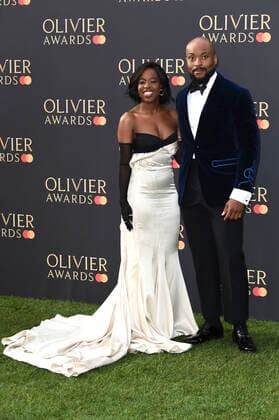Gabrielle Brooks und Arinze Kene bei der Verleihung der Olivier Awards 2022 in der Royal Albert Hall. London, 10.04.2022