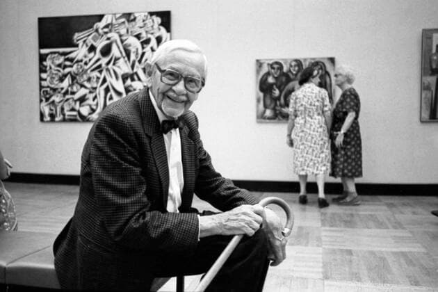 Exhibit of Dusseldorf artists 8145903 17.08.1983 Visitors attend an exhibit of Dusseldorf artists. I. Nevelev Moscow Russia  Copyright: xI.xNevelevx