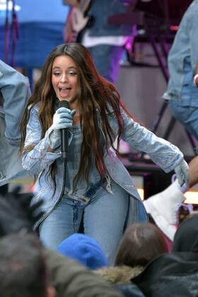 NEW YORK, NY- APRIL 12: Camila Cabello performs on the Today Citi Concert Series at Today Plaza in New York City on April 12, 2022. Copyright: xJohnxPalmerx