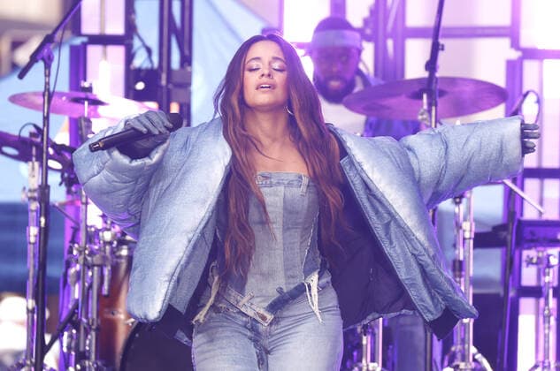 Camila Cabello performs on the NBC Today Show at Rockefeller Center on Tuesday, April 12, 2022 in New York City.  NYP20220412113 JOHNxANGELILLO
