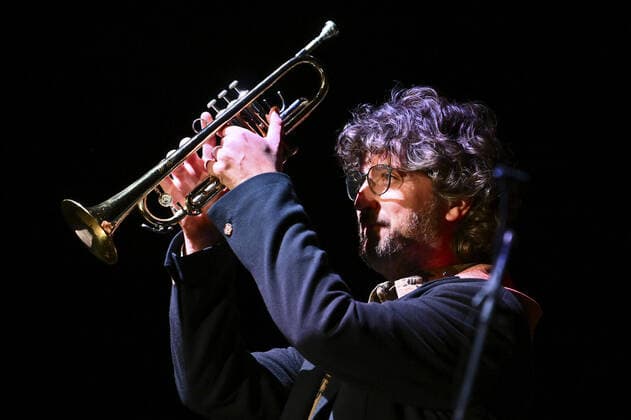 April 12, 2022, Rome, Italy: Mirco Rubegni during the Concert of Dee Dee Bridgewater at Auditorium Parco della Musica, 12th April 2022, Rome Italy. Rome Italy Copyright: xDomenicoxCippitellix