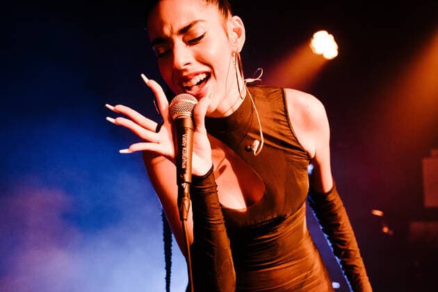 Marina Sena live in Copenhagen, Denmark Copenhagen, Denmark. 12th, April 2022. The Brazilian pop singer Marina Sena performs a live concert at Valby Kulturhus in Copenhagen. Copenhagen Denmark  Copyright: xGonzalesxPhoto MalthexIvarssonx