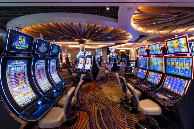Gambling Slot Machines at the SLS Casino, SLS Hotel, Las Vegas, Nevada, United States of America, North America Copyright: AlanxNovelli 1353-111 Editorial Use Only