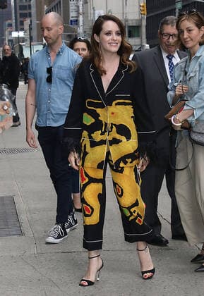 Bilder des Jahres 2022, Entertainment 04 April Entertainment Themen der Woche KW15 Entertainment Bilder des Tages NEW YORK, NY- APRIL 13: Claire Foy Seen Arriving for an appearance on The Late Show With Stephen Colbert in New York City on April 13, 2022. Copyright: xRWx