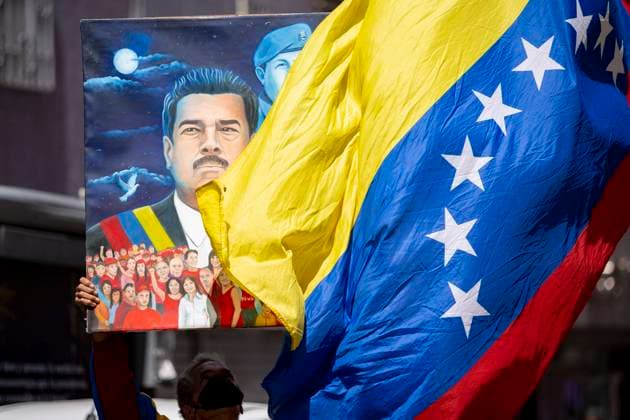 April 13, 2022, Caracas, Caracas, Venezuela, Venezuela: CARACAS, VENEZUELA - APRIL 13: Members of the Bolivarian militia take part in a march to commemorate the 20th anniversary of the coup that briefly removed late Venezuelan president (1999-2013) Hugo Chavez from power on April 13, 2022 in Caracas, Venezuela. Caracas Venezuela - ZUMAp175 1011288775st Copyright: xPedroxRancesxMatteyx