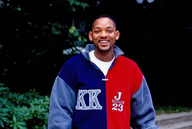 Will Smith Will Smith, amerikanischer Schauspieler und Rapper, bei einem Besuch in Deutschland, 1996., Deutschland Copyright: kpa UnitedArchives55008583 EDITORIAL USE ONLY