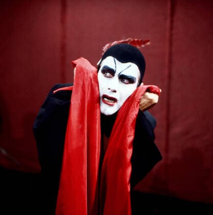MEPHISTO Mephisto, Theaterstück, TV-Aufzeichnung, Deutschland circa 1982, Szene: Frank Hellmund. Mephisto, theater play, TV recording, Germany circa 1982, scene: Frank Hellmund., Deutschland Copyright: kpa UnitedArchives55009052 EDITORIAL USE ONLY