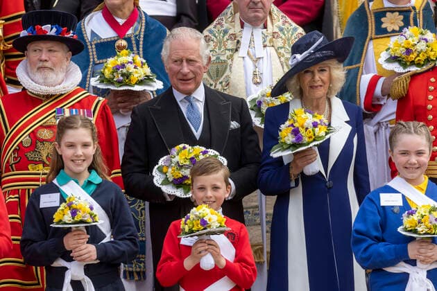 Bilder des Jahres 2022, Entertainment 04 April Entertainment Themen der Woche KW15 Entertainment Bilder des Tages Entertainment Bilder des Tages . 14 04 2022. Windsor, United Kingdom. Prince Charles and Camilla, Duchess of Cornwall, at the Royal Maundy Service at St George s Chapel, Windsor.  xi-Imagesx IIM-23316-0030