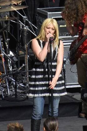 Hilary Duff at the live taping of On Air With Ryan Seacrest at the Hollywood & Highland Complex, Hollywood, CA. 02-06-04 , 10969242.jpg, talent, popular, famous, star, entertainment, event, people, celebrity, fame, person,