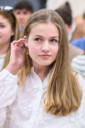 Entertainment Themen der Woche KW16 Entertainment Bilder des Tages 20-04-2022 Madrid Princess Leonor attend the youth and cybersecurity conference, Enjoy the internet safely, organized by the national cybersecurity institute INCIBE, at the (Jules) Julio Verne school in Madrid. No Spain Â  Copyright: xPPEx