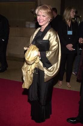Ellen Burstyn at the 2002 Genesis Awards, presented by the Ark Trust, honoring media who have spotlighted important animal issues. Beverly Hilton Hotel, 03-16-02 , 11096132.jpg, female, earrings, purse, wrap, updo, full, talent, entertainment, event, famous,