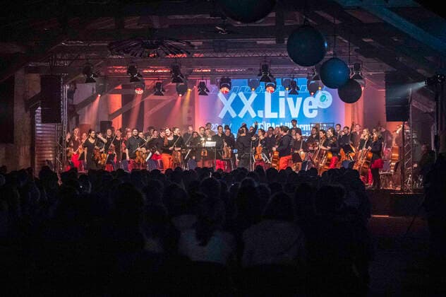 Jubiläumskonzert der STÜBAphilharmonie zu 20 Jahre Zughafen - der Kulturmeile im alten Güterbahnhof. Erfurt, 22.04.2022