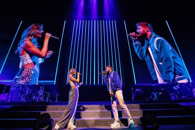2022-04-23 19:43:20 AMSTERDAM - Suzan and Freek during a concert in the Ziggo Dome. The musicians from Achterhoek will perform in this concert hall for the first time with their own show. ANP KIPPA PAUL BERGEN netherlands out - belgium out