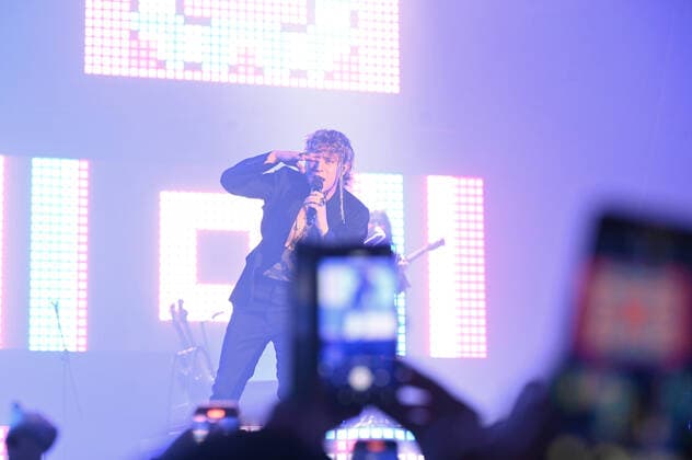 Irama during Irama, Italian singer Music Concert in Mantova, Italy, April 24 2022
