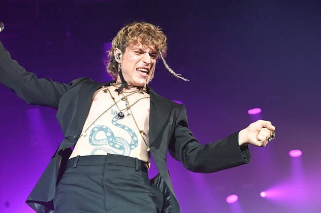 Irama during Irama, Italian singer Music Concert in Mantova, Italy, April 24 2022