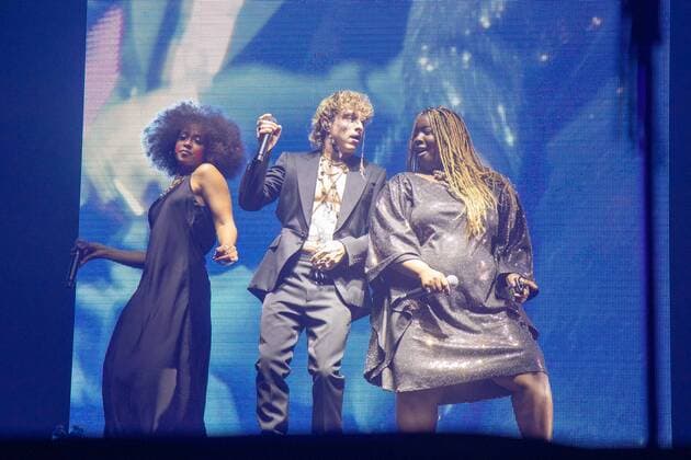 Irama during Irama, Italian singer Music Concert in Mantova, Italy, April 24 2022